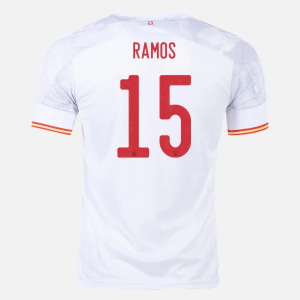 Jalkapallo pelipaidat Espanja Sergio Ramos 15 Vieras UEFA Euro 2020 – Lyhythihainen