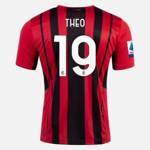 Jalkapallo Pelipaidat AC Milan Theo Hernandez 19 Koti 2021/22 – Lyhythihainen