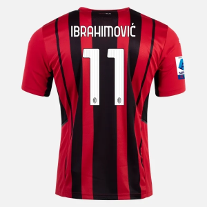 Jalkapallo Pelipaidat AC Milan Zlatan Ibrahimovic 11 Koti 2021/22 – Lyhythihainen