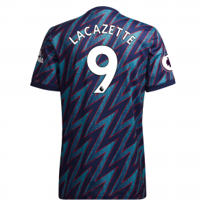 Jalkapallo Pelipaidat Arsenal Alexandre Lacazette 9  Kolmas 2021/22 – Lyhythihainen