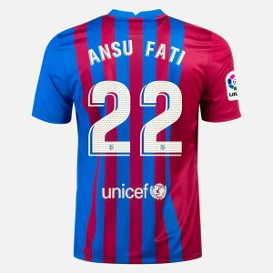 Jalkapallo Pelipaidat FC Barcelona Ansu Fati 22 Koti  2021/22 – Lyhythihainen