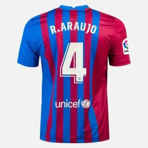 Jalkapallo Pelipaidat FC Barcelona Ronald Araujo 4 Koti  2021/22 – Lyhythihainen