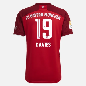 Jalkapallo Pelipaidat FC Bayern München Alphonso Davies 19 Koti 2021/22 – Lyhythihainen