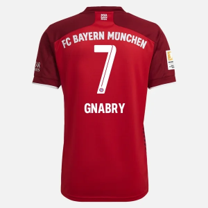 Jalkapallo Pelipaidat FC Bayern München Serge Gnabry 7 Koti 2021/22 – Lyhythihainen