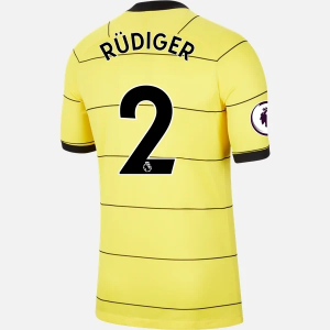 Jalkapallo Pelipaidat Chelsea Antonio Rudiger 2 Vieras  2021/22 – Lyhythihainen
