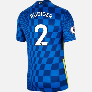 Jalkapallo Pelipaidat Chelsea Antonio Rudiger 2 Koti  2021/22 – Lyhythihainen