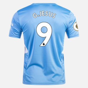 Jalkapallo Pelipaidat Manchester City Gabriel Jesus 9 Koti 2021/22 – Lyhythihainen