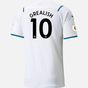 Jalkapallo Pelipaidat Manchester City Jack Grealish 10 Vieras 2021/22 – Lyhythihainen