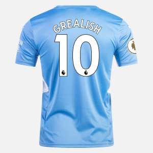 Jalkapallo Pelipaidat Manchester City Jack Grealish 10 Koti 2021/22 – Lyhythihainen