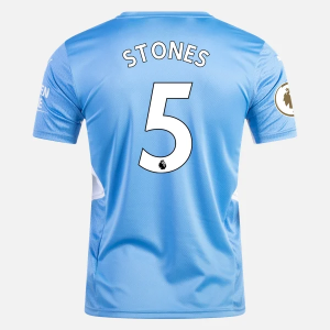 Jalkapallo Pelipaidat Manchester City John Stones 5 Koti 2021/22 – Lyhythihainen