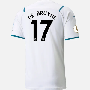 Jalkapallo Pelipaidat/Peliasut Manchester City Kevin De Bruyne 17 Vieras PUMA 2021 2022 – Lyhythihainen