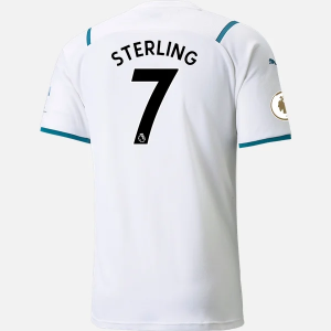 Jalkapallo Pelipaidat Manchester City Raheem Sterling 7 Vieras 2021/22 – Lyhythihainen