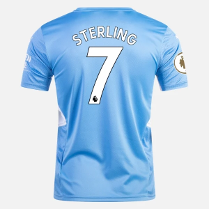 Jalkapallo Pelipaidat Manchester City Raheem Sterling 7 Koti 2021/22 – Lyhythihainen
