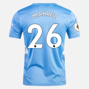 Jalkapallo Pelipaidat Manchester City Riyad Mahrez 26 Koti 2021/22 – Lyhythihainen