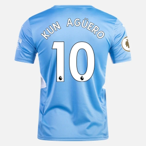 Jalkapallo Pelipaidat Manchester City Sergio Agüero 10 Koti 2021/22 – Lyhythihainen
