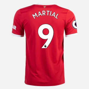 Jalkapallo Pelipaidat/Peliasut Manchester United Anthony Martial 9 Koti 2021 2022 – Lyhythihainen