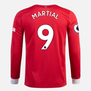 Jalkapallo Pelipaidat/Peliasut Manchester United Anthony Martial 9 Koti 2021 2022 – Pitkähihainen