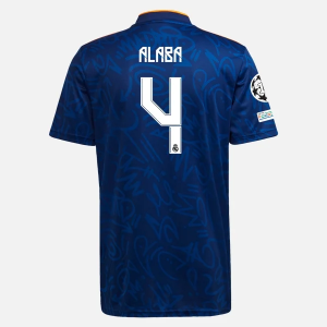 Jalkapallo Pelipaidat Real Madrid David Alaba 4 Vieras  2021/22 – Lyhythihainen