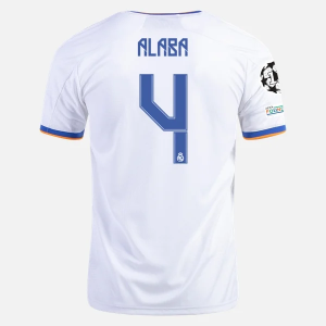 Jalkapallo Pelipaidat Real Madrid David Alaba 4 Koti  2021/22 – Lyhythihainen