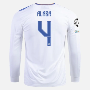 Jalkapallo Pelipaidat Real Madrid David Alaba 4 Koti 2021/22 – Pitkähihainen