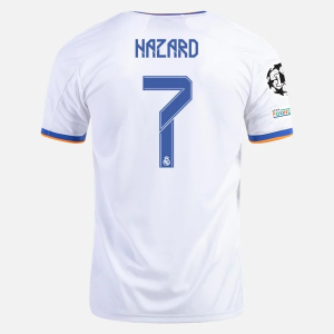 Jalkapallo Pelipaidat/Peliasut Real Madrid Eden Hazard 7 Koti  2021 2022 – Lyhythihainen