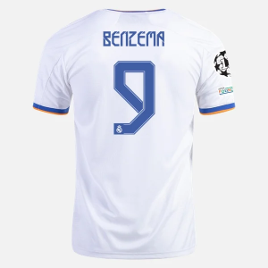Jalkapallo Pelipaidat Real Madrid Karim Benzema 9 Koti  2021/22 – Lyhythihainen