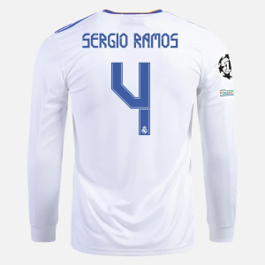 Jalkapallo Pelipaidat Real Madrid Sergio Ramos 4 Koti 2021/22 – Pitkähihainen