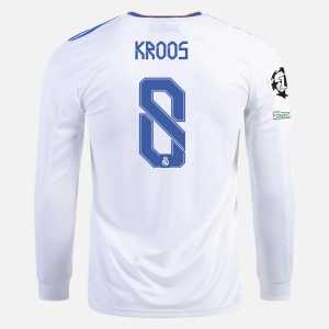 Jalkapallo Pelipaidat Real Madrid Toni Kroos 8 Koti 2021/22 – Pitkähihainen