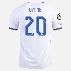 Jalkapallo Pelipaidat Real Madrid Vinicius Jr. 20 Koti  2021/22 – Lyhythihainen