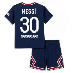 Jalkapallo Peliasut Paris Saint-Germain Lionel Messi 30 Lasten Koti 2021 2022 – Lyhythihainen